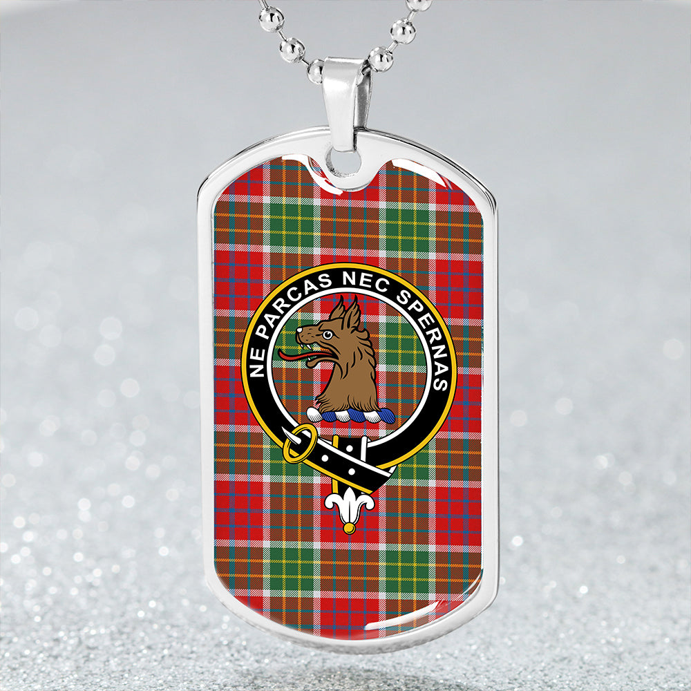 Blackie Modern Clan Badge Classic Tartan Dog Tag Necklace