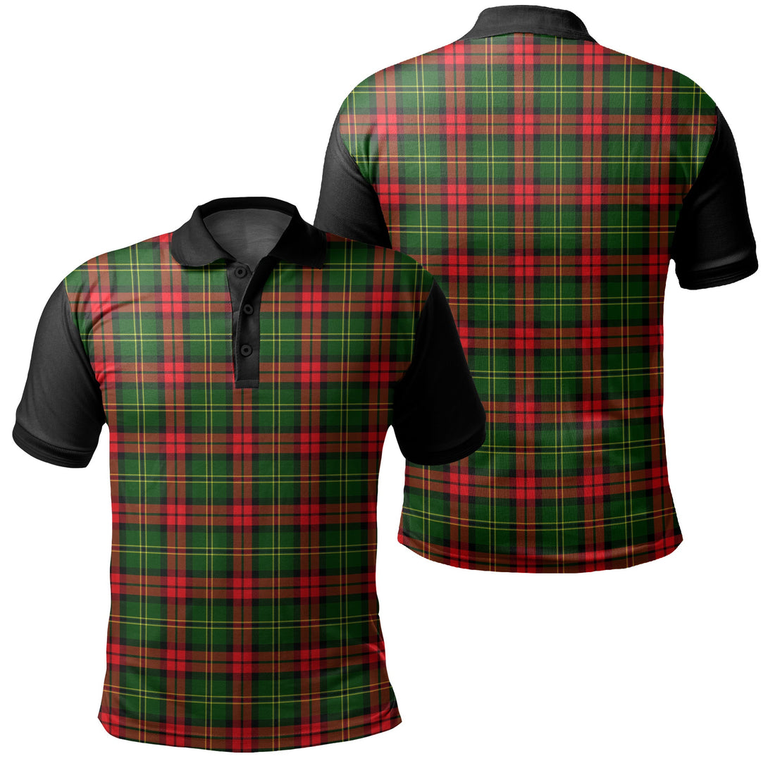 Blackstock Tartan Classic Polo Shirt Black Neck 1 Style