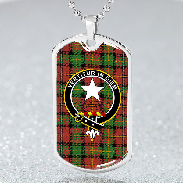 Blackstock Dress Ancient Clan Badge Classic Tartan Dog Tag Necklace