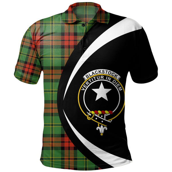 Blackstock Hunting Ancient Clan Badge Tartan Polo Shirt Circle Style Personalized