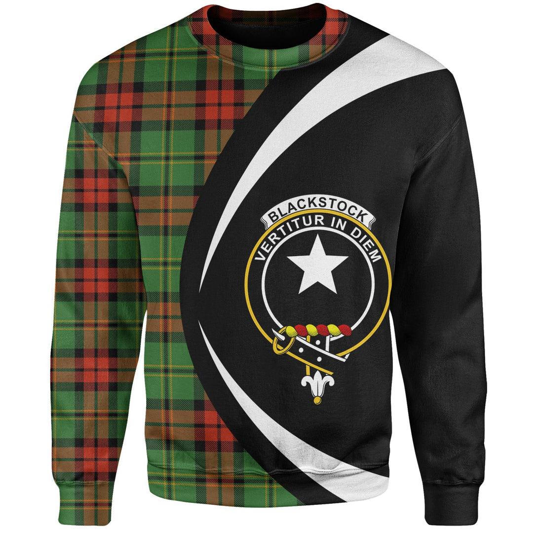 Blackstock Hunting Ancient Clan Badge Tartan Sweatshirt Circle Style Personalized