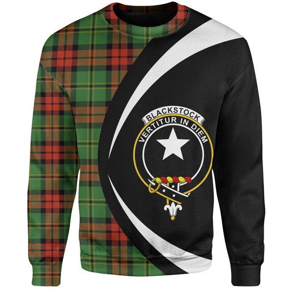 Blackstock Hunting Ancient Clan Badge Tartan Sweatshirt Circle Style Personalized