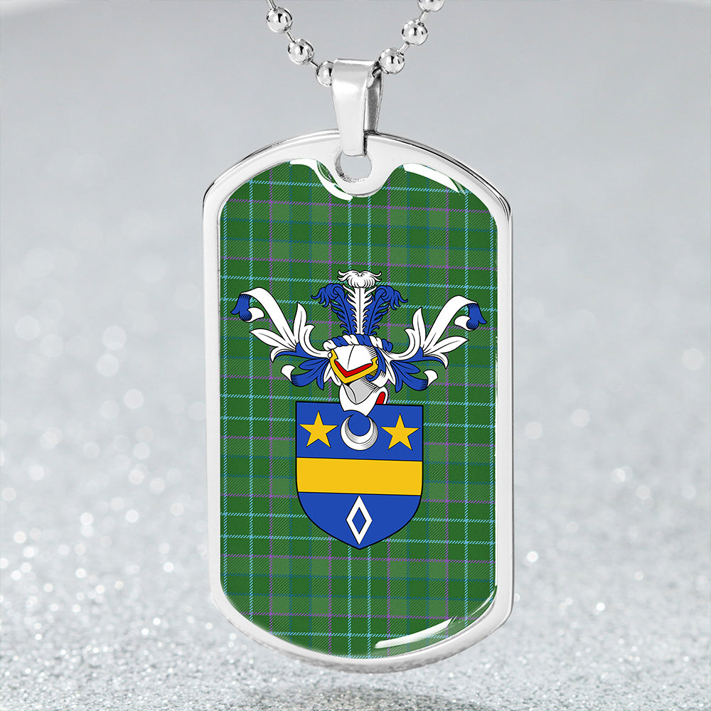 Blackwood Ancient Clan Badge Classic Tartan Dog Tag Necklace