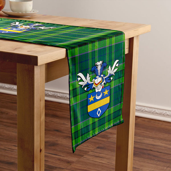 Blackwood Modern Clan Badge Tartan Table Runner