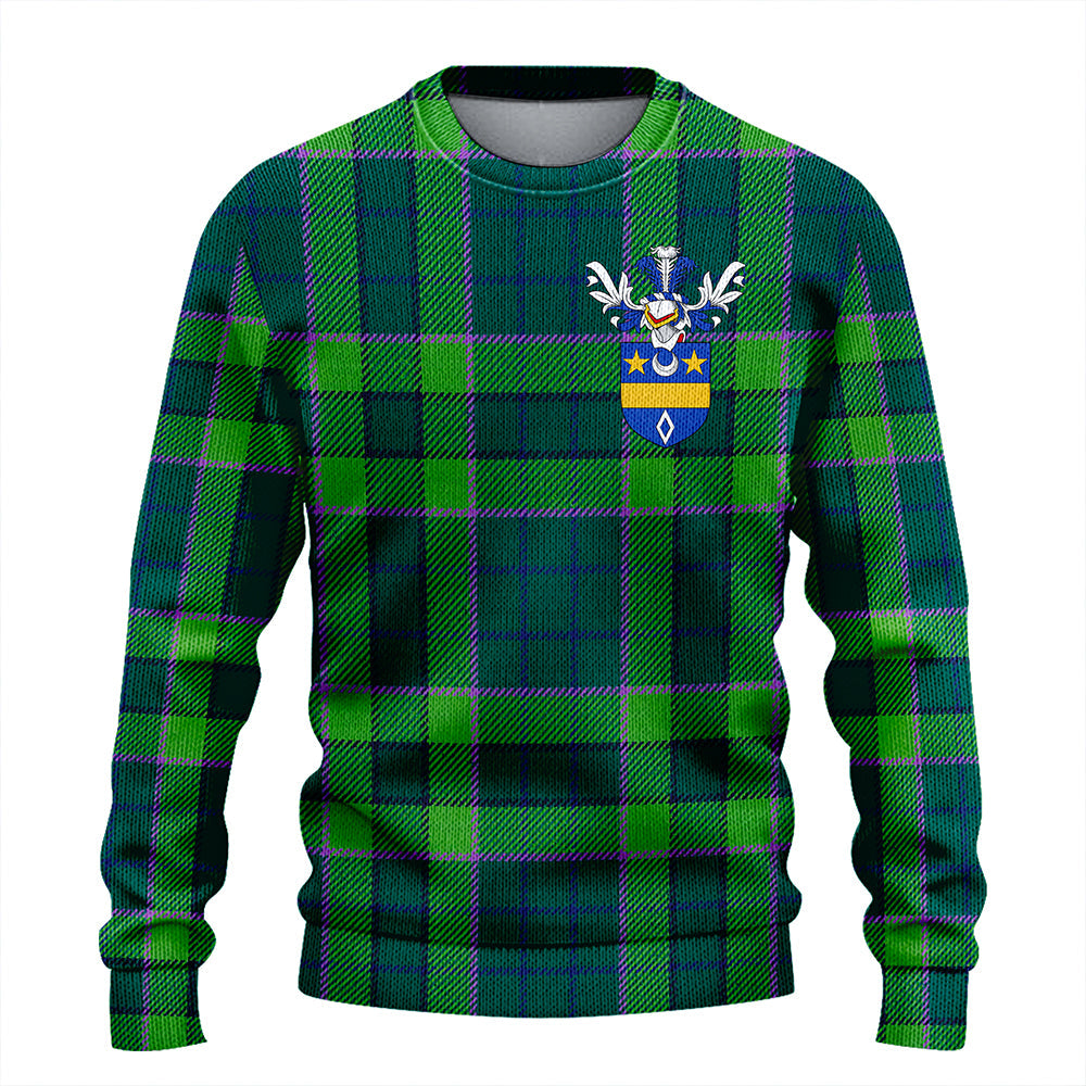 Blackwood Modern Clan Badge Tartan Knitted Sweater