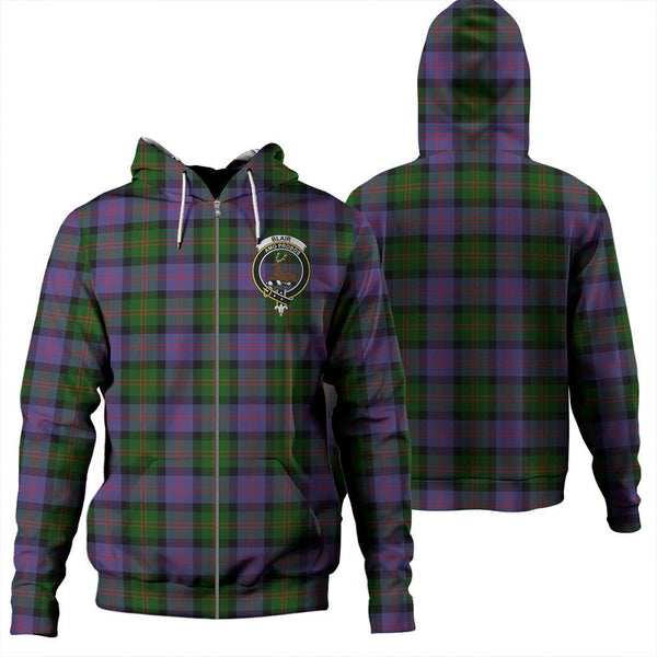 Blair Modern Tartan Classic Crest Zipper Hoodie