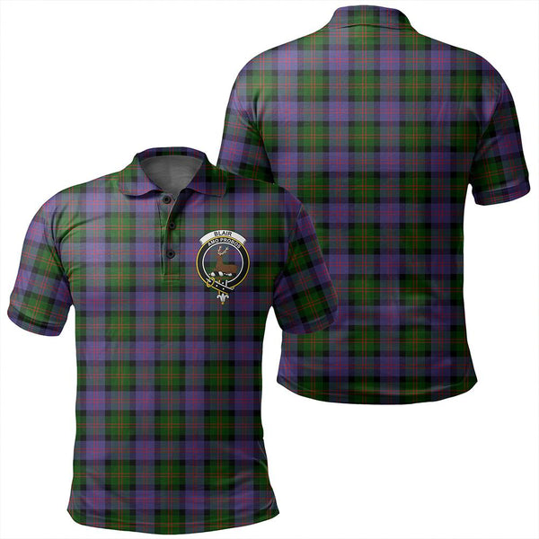 Blair Modern Tartan Classic Crest Polo Shirt