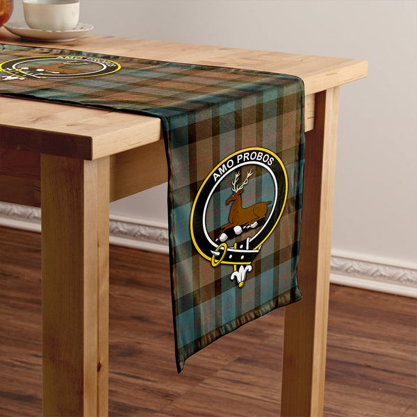 Blair Weathered Clan Badge Tartan Table Runner