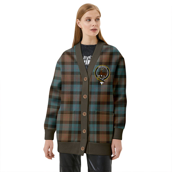 Blair Weathered Clan Badge Tartan V-neck Cardigan