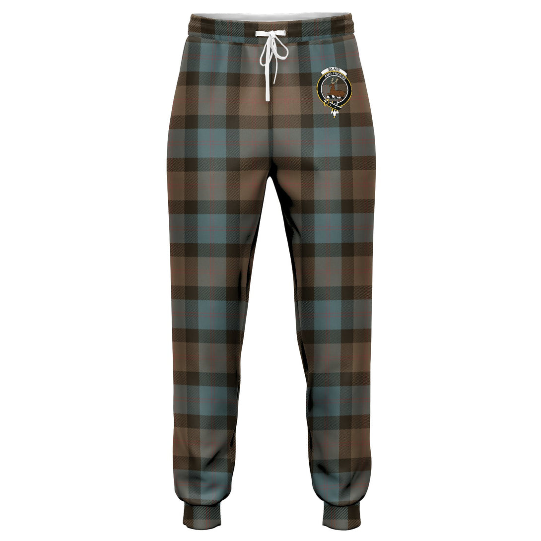 Blair Weathered Clan Badge Tartan Jogger Pants