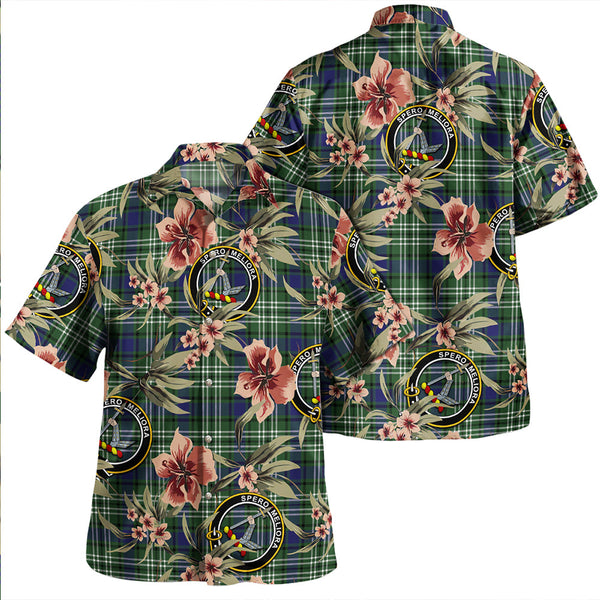 Blyth Clan Badge Tartan Aloha Hawaiian Shirt Tropical Old Style