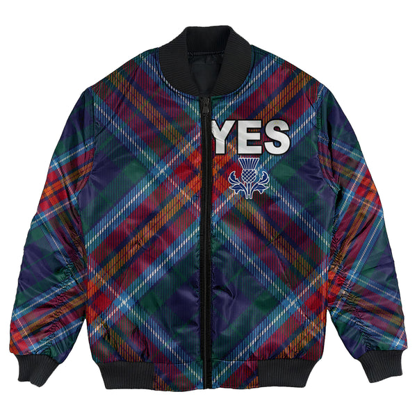 Scotland Tartan Yes Bomber Jacket | Celticprime.com