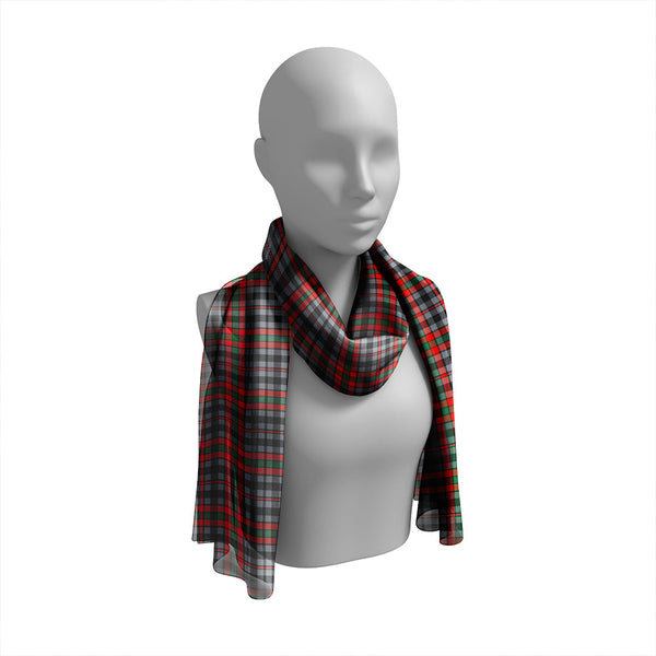 Borthwick Ancient Tartan Classic Silk Habotai Long Scarf