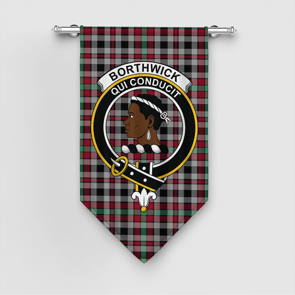 Borthwick Ancient Tartan Classic Crest Gonfalon