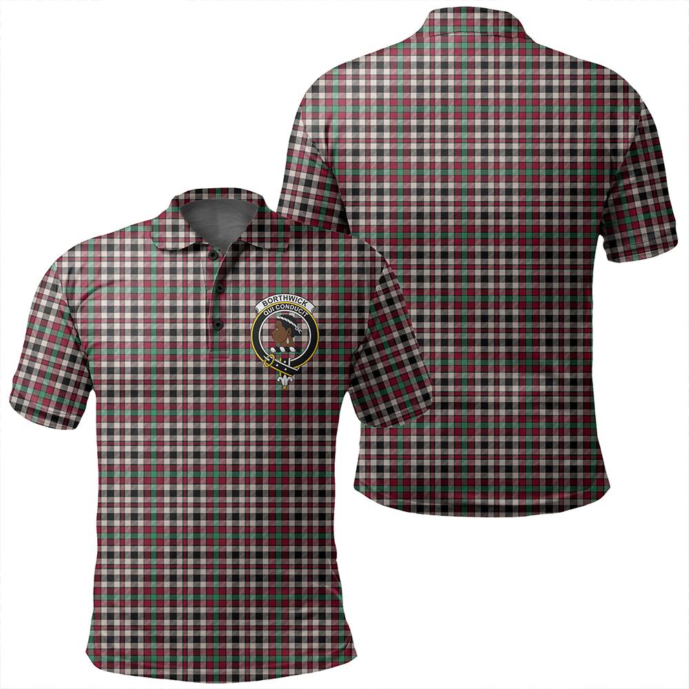 Borthwick Dress Ancient Tartan Classic Crest Polo Shirt