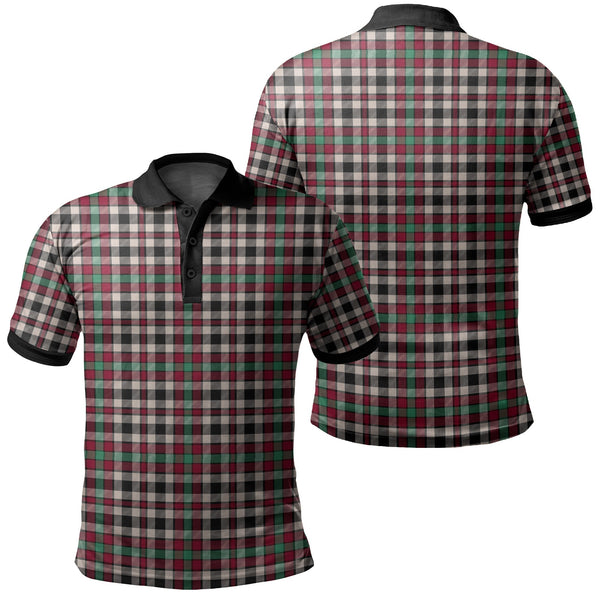 Borthwick Dress Ancient Tartan Classic Polo Shirt Black Neck 2 Style