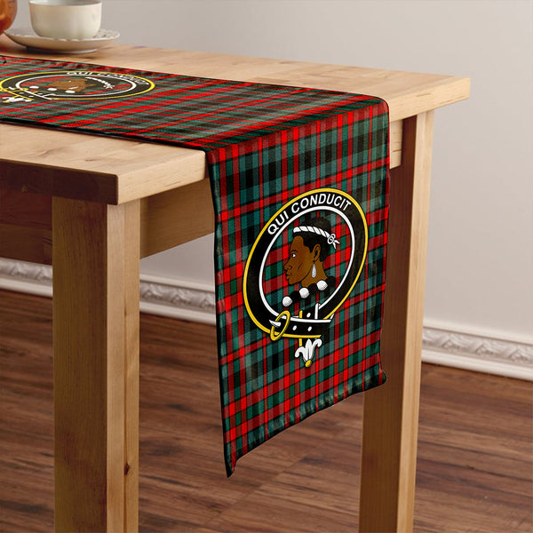 Borthwick Modern Clan Badge Tartan Table Runner