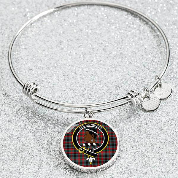 Borthwick Modern Clan Badge Tartan Classic Circle Bangle