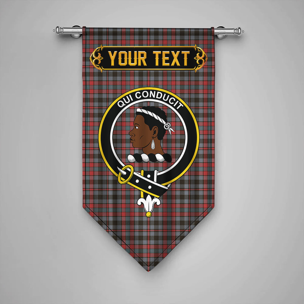 Borthwick Weathered Clan Badge Tartan Gonfalon Personalize