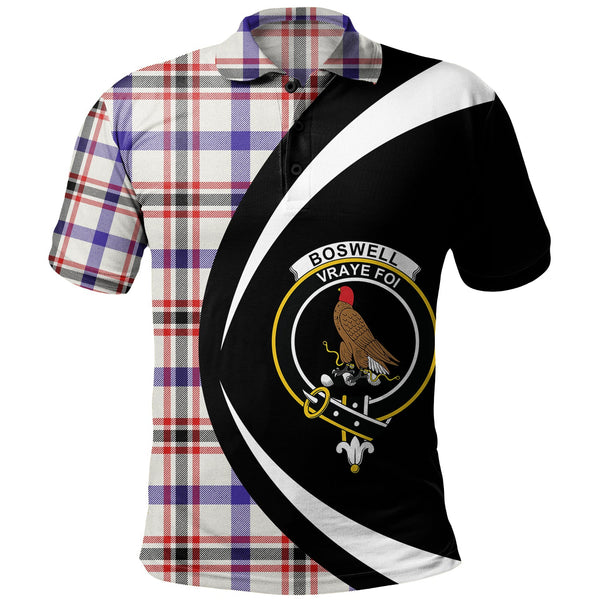 Boswell Dress Modern Clan Badge Tartan Polo Shirt Circle Style Personalized