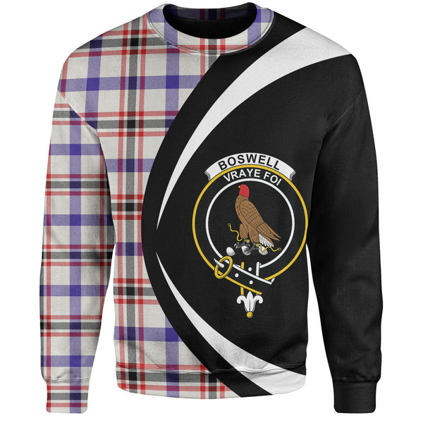 Boswell Dress Modern Clan Badge Tartan Sweatshirt Circle Style Personalized