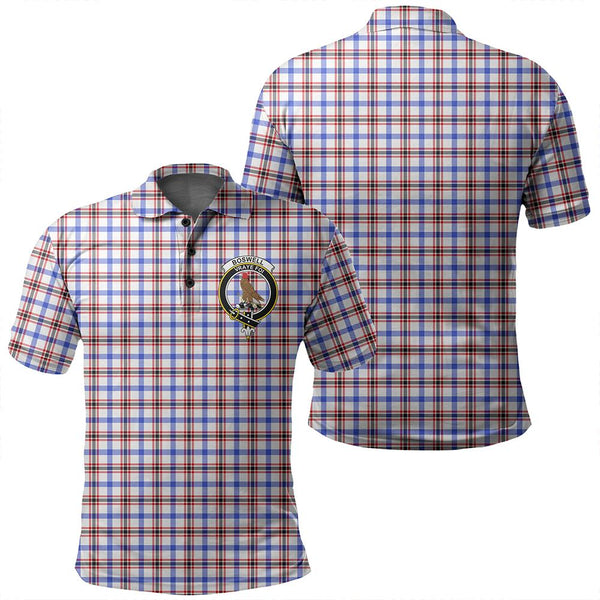 Boswell Modern Tartan Classic Crest Polo Shirt