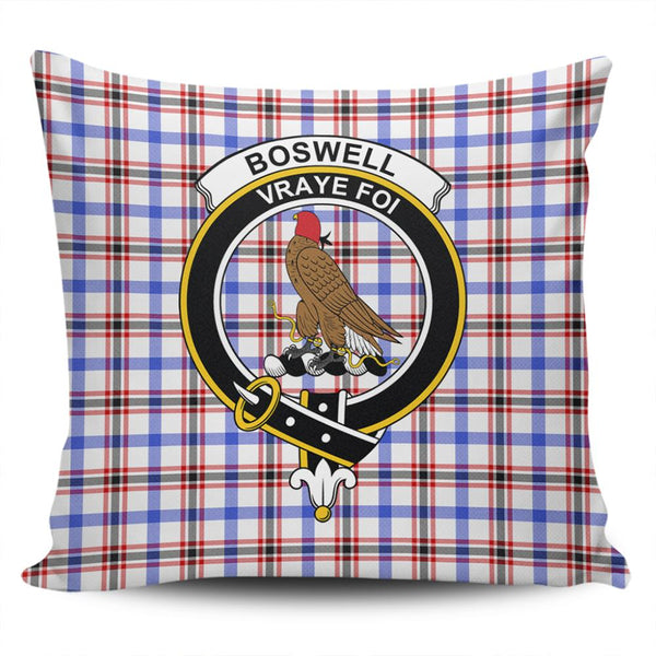 Boswell Modern Tartan Classic Crest Pillow Cover