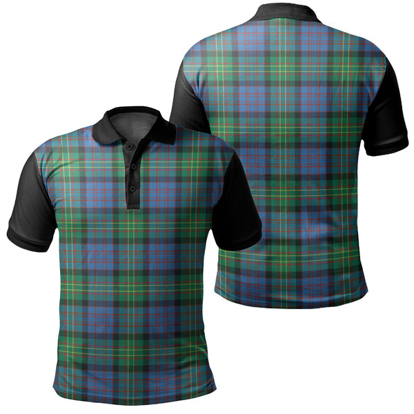 Bowie Ancient Tartan Classic Polo Shirt Black Neck 1 Style