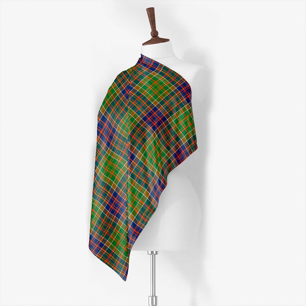 Bowie Modern Tartan Classic Silk Habotai Square Scarf