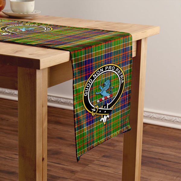 Bowie Modern Clan Badge Tartan Table Runner