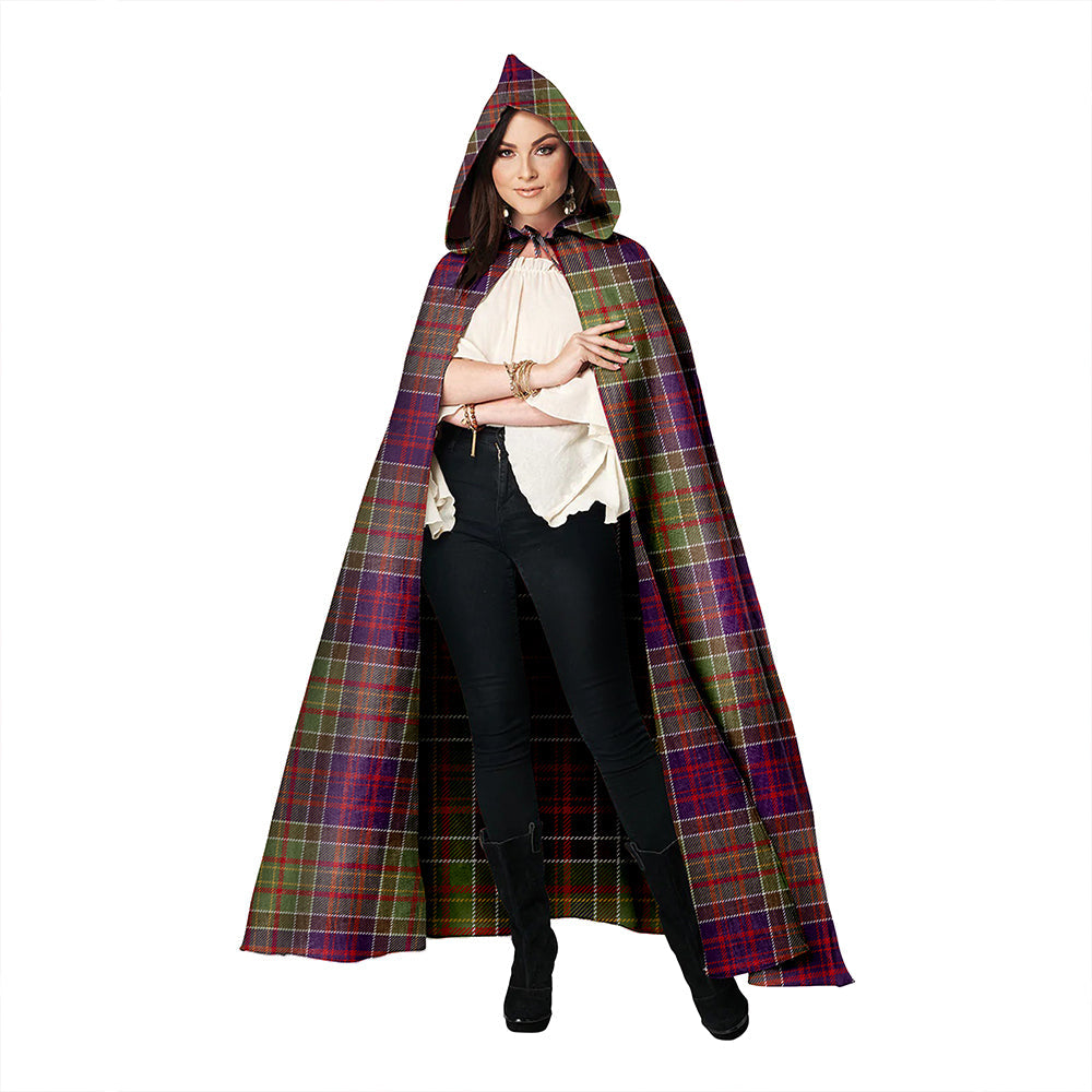 Bowie Weathered Clan Badge Tartan Hooded Cloak