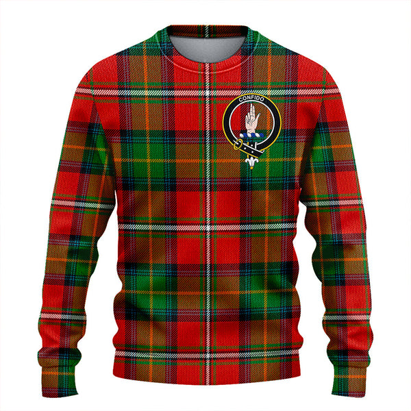 Boyd Ancient Clan Badge Tartan Knitted Sweater