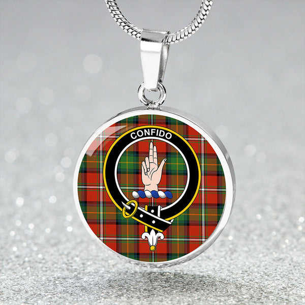 Boyd Ancient Clan Badge Tartan Classic Circle Necklace