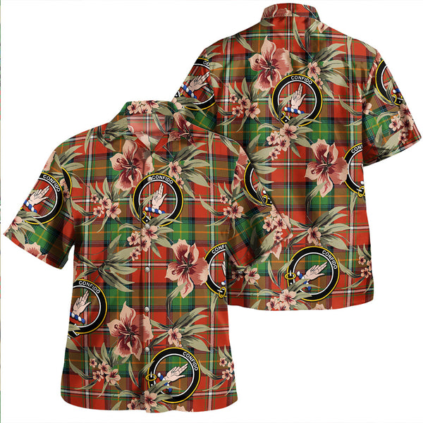 Boyd Ancient Clan Badge Tartan Aloha Hawaiian Shirt Tropical Old Style