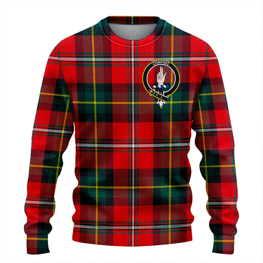 Boyd Modern Clan Badge Tartan Knitted Sweater