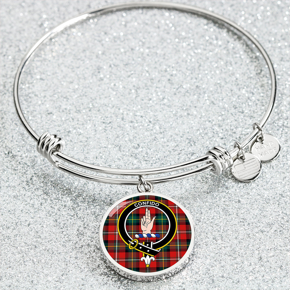 Boyd Modern Clan Badge Tartan Classic Circle Bangle