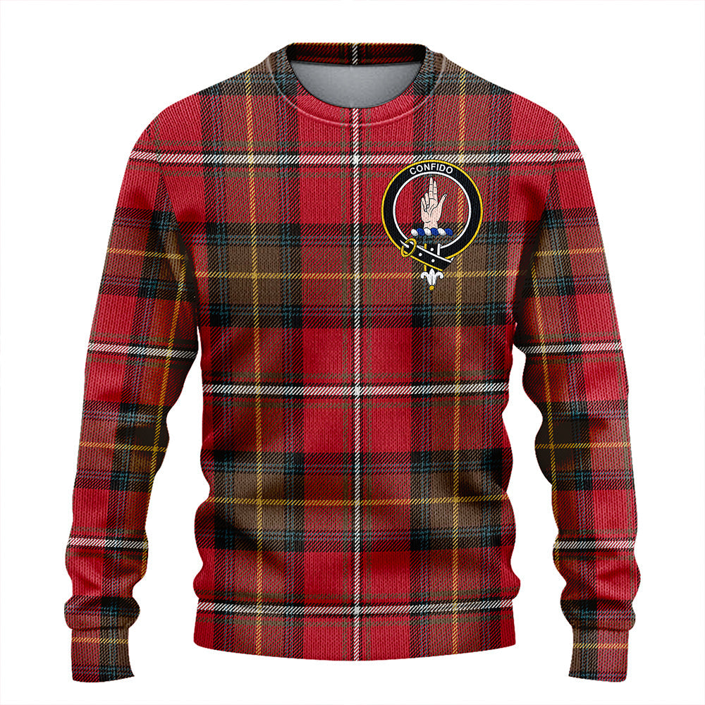 Boyd Weathered Clan Badge Tartan Knitted Sweater