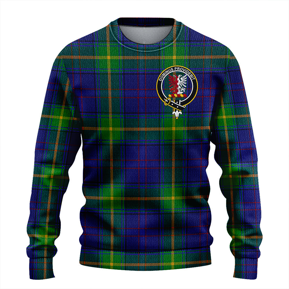 Boyle Clan Badge Tartan Knitted Sweater