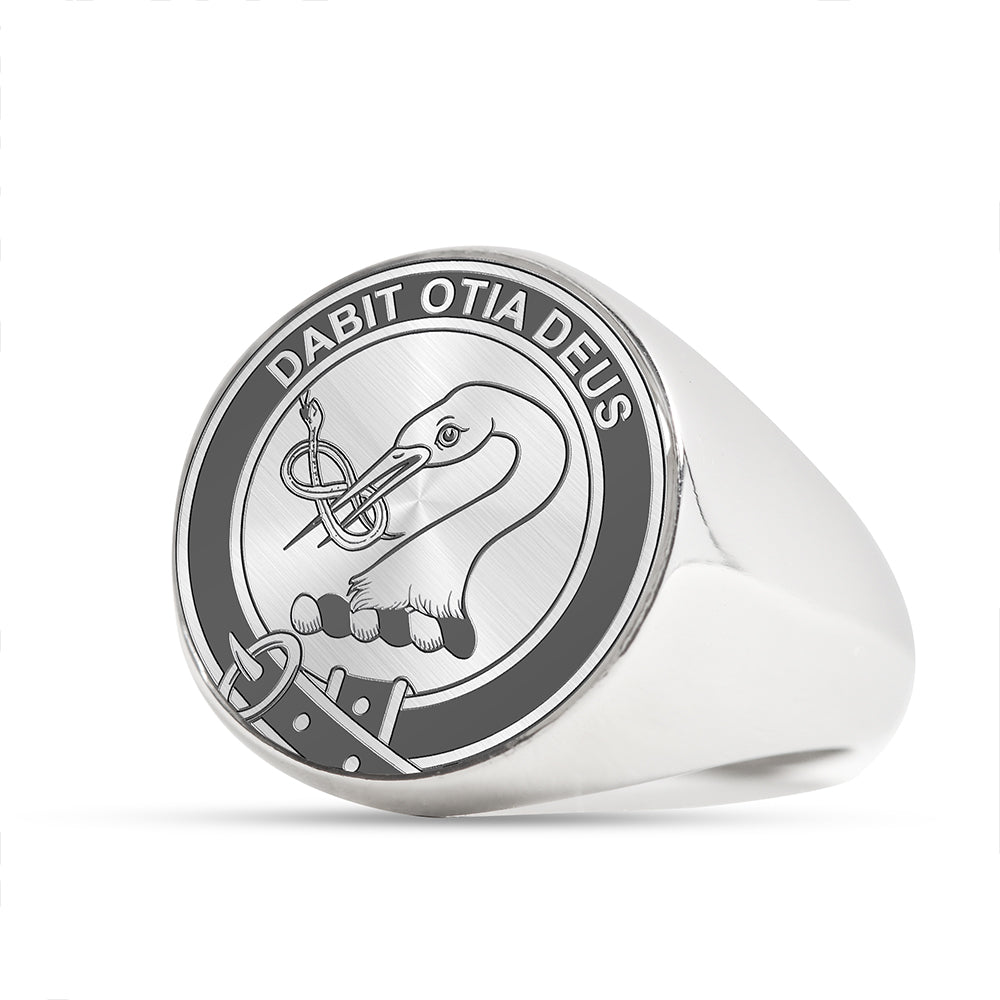 Brisbane Clan Badge Engraved Signet Ring