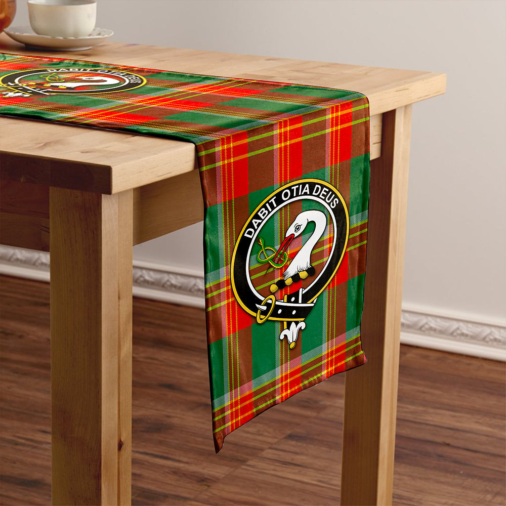 Brisbane Modern Clan Badge Tartan Table Runner