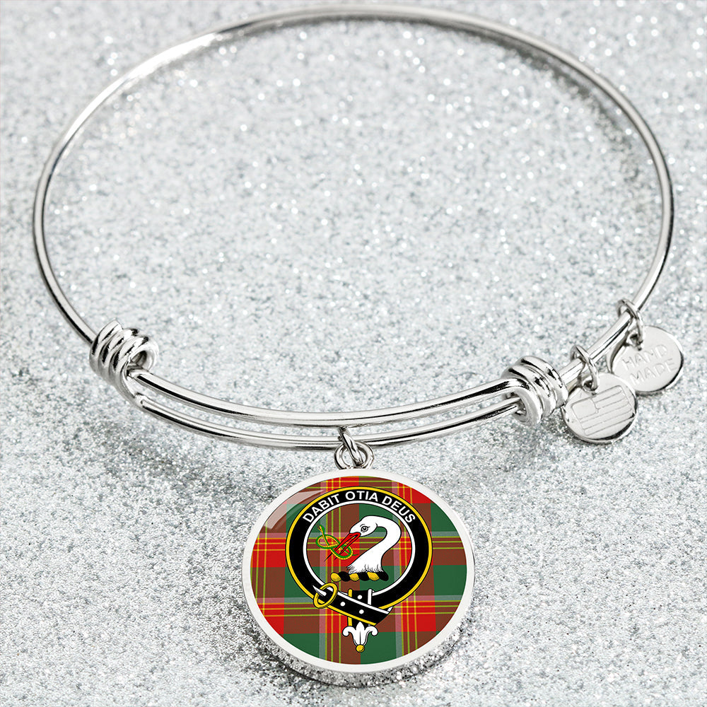 Brisbane Modern Clan Badge Tartan Classic Circle Bangle