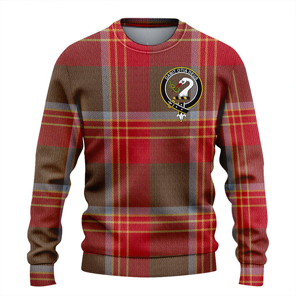 Brisbane Weathered Clan Badge Tartan Knitted Sweater