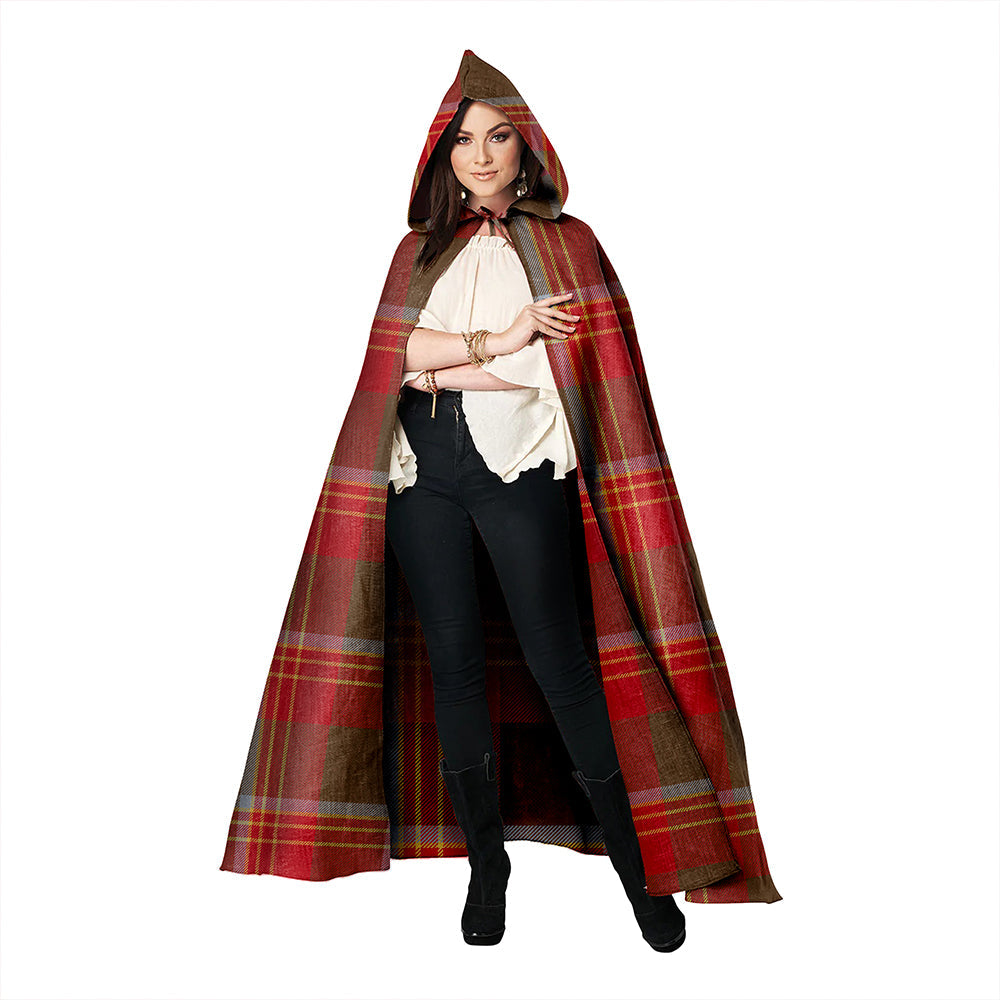 Brisbane Weathered Clan Badge Tartan Hooded Cloak