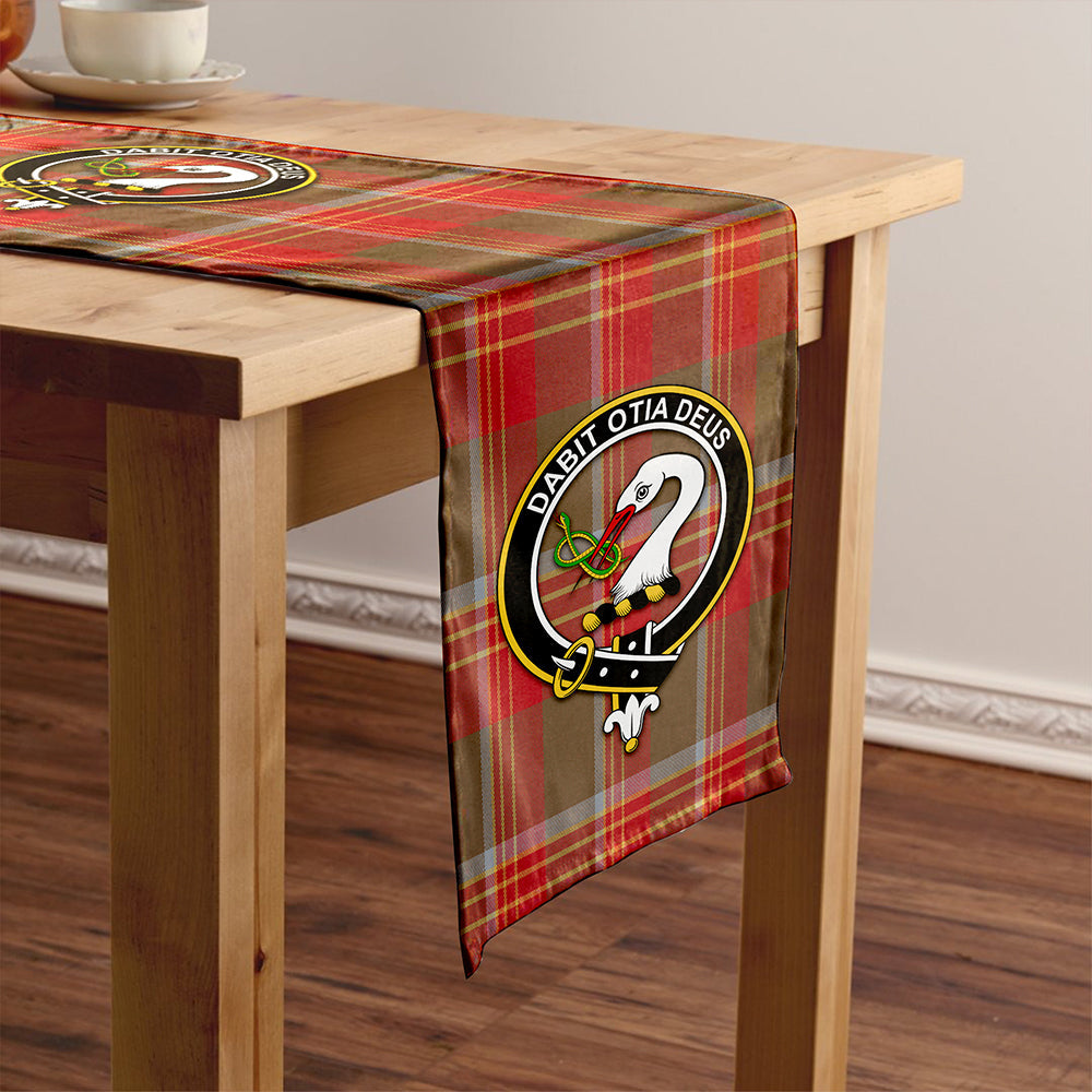 Brisbane Weathered Clan Badge Tartan Table Runner