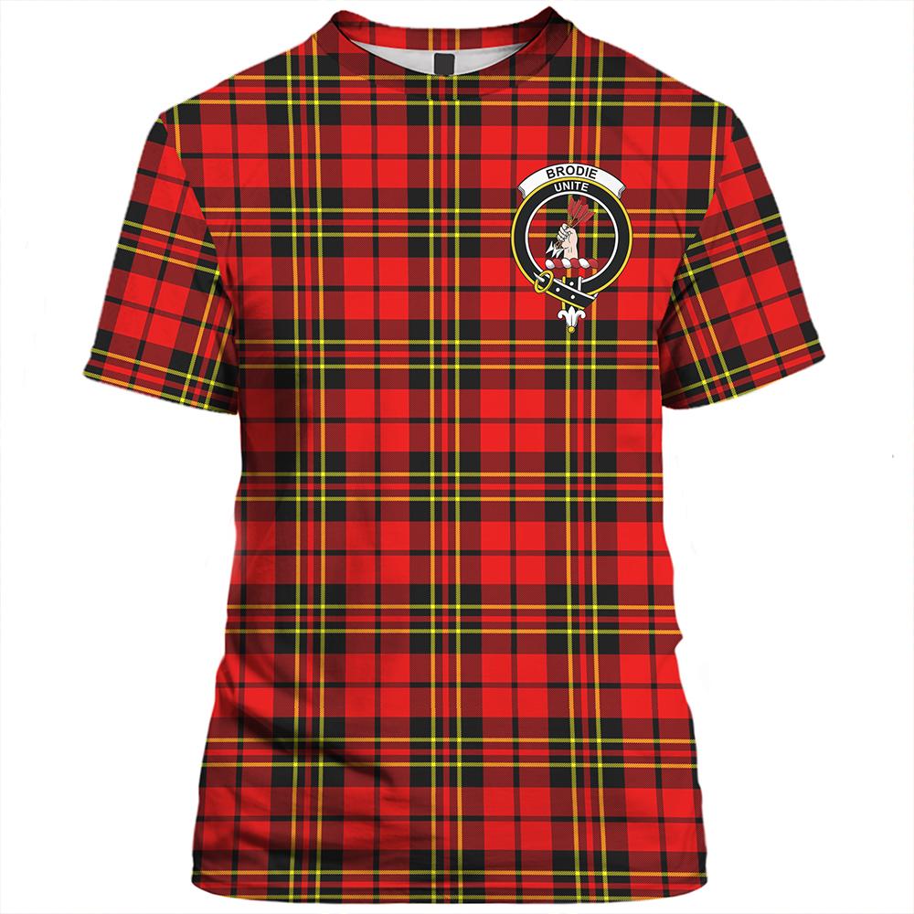 Brodie Hunting Modern Tartan Classic Crest T-Shirt