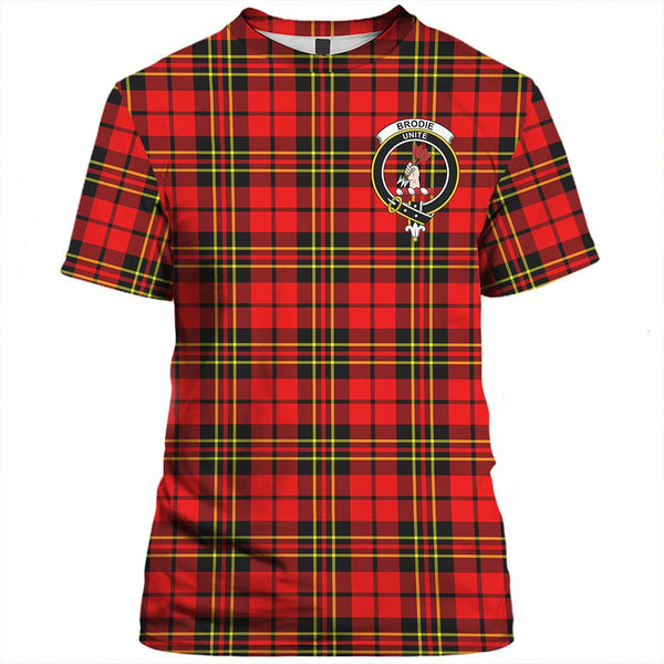 Brodie Hunting Modern Tartan Classic Crest T-Shirt