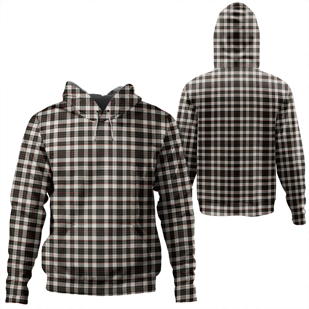 Brodie Black & White Tartan Classic Hoodie