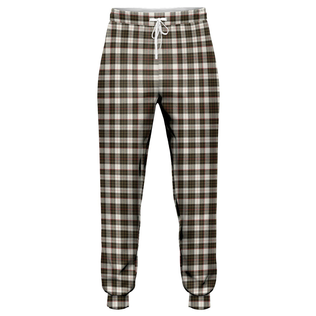 Brodie Black - White Weathered Tartan Jogger Pants