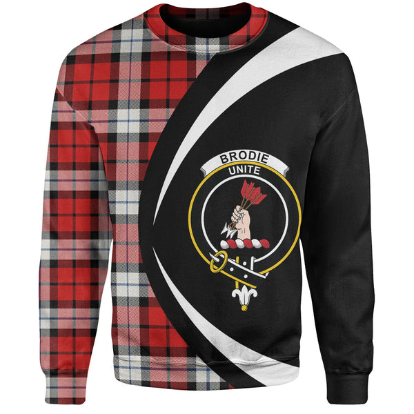 Brodie Dress Clan Badge Tartan Sweatshirt Circle Style Personalized