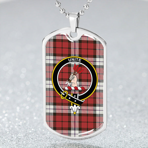 Brodie Dress Clan Badge Classic Tartan Dog Tag Necklace